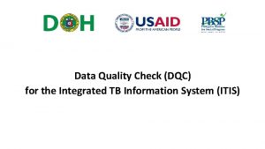Dqc data quality control