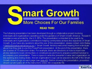 The following presentation