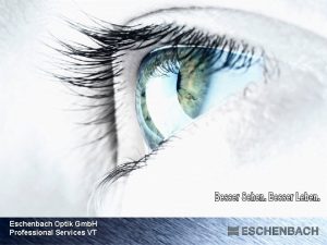 Eschenbach Optik Gmb H Professional Services VT Auge