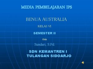 Kenampakan alam benua australia