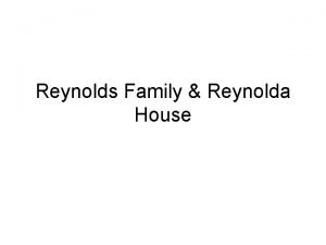 R.j. reynolds family tree
