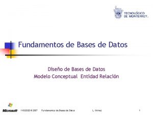 Fundamentos de Bases de Datos Diseo de Bases