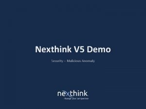 Nexthink user session monitoring