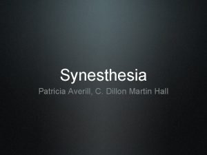 Synesthesia types