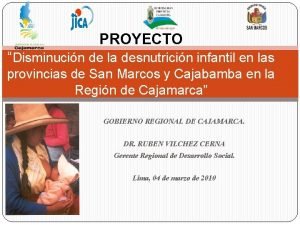 PROYECTO Disminucin de la desnutricin infantil en las