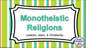 Similarities of islam and judaism