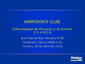 HARRISONS CLUB Enfermedades del Miocardio y de la