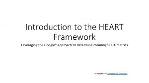 Heart framework example