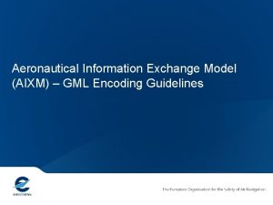 Aeronautical information exchange model