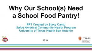 Why Our Schools Need a School Food Pantry