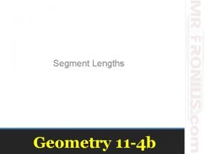 Finding segment lengths find the value of x