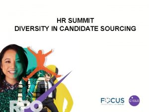 Sourcing summit diversity