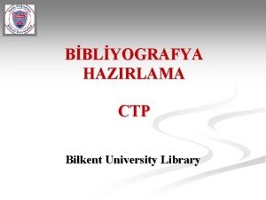 Bilkent library