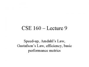 Amdahl's law vs gustafson's law