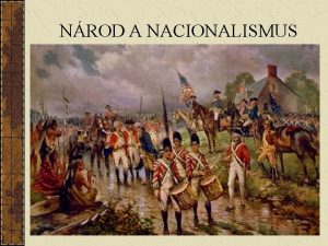 NROD A NACIONALISMUS Nrod a nacionalismus dn jin