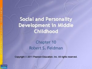 Social and personality development in middle childhood