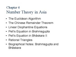 Brahmagupta pell equation