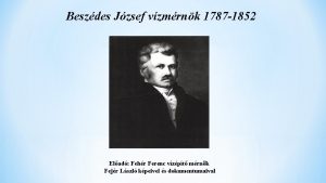 Beszdes Jzsef vzmrnk 1787 1852 Elad Fehr Ferenc