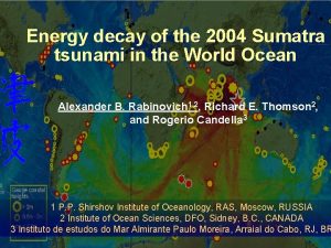 Energy decay of the 2004 Sumatra tsunami in