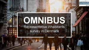 OMNIBUS Representative inhabitants survey in Denmark Summary Period