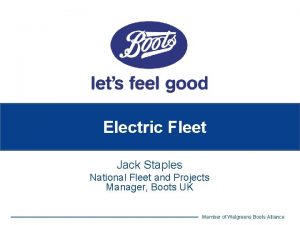 Electric Fleet Jack Staples National Fleet and Projects