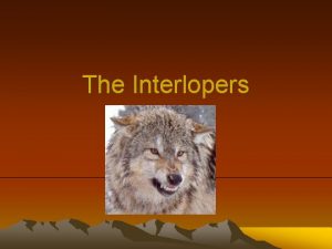 The interlopers summary