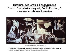 Picasso peintre engagé