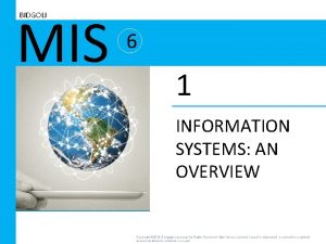 Major components of an information system