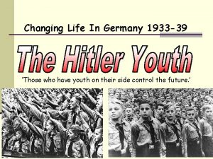 Changing Life In Germany 1933 39 Those who