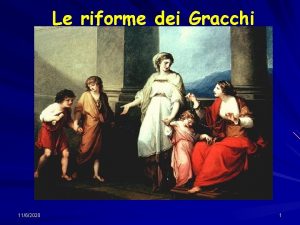 La riforma dei gracchi