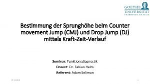 Counter movement jump höhe
