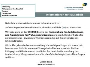 Zielsetzung Pdagogisches Handlungsfeld Themen Organisation Beurteilungskriterien Informationen zur