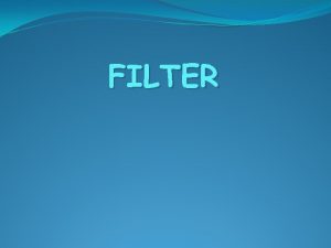 Filter aktif dan pasif