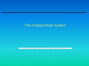 Questions about the solar system