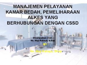 Maintenance of surgical instruments