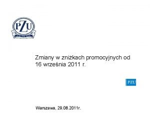 Zmiany w znikach promocyjnych od 16 wrzenia 2011