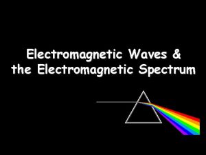 Electromagnetic Waves the Electromagnetic Spectrum Electromagnetic Waves Transverse Electromagnetic Waves the Electromagnetic Spectrum Electromagnetic Waves Transverse