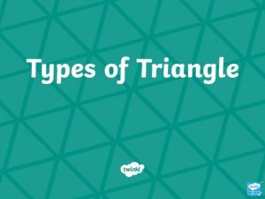 How to identify a triangle