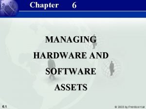 Managing hardware and software assets