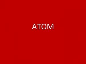 ATOM Relativna atomska masa Uunicifrena atomska jedinica mase