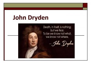 John dryden translation theory