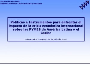 Secretara Permanente Sistema Econmico Latinoamericano y del Caribe