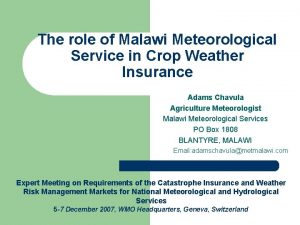 Malawi meteorological services