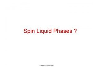 Spin Liquid Phases Houches062006 Valence Bond Crystals How