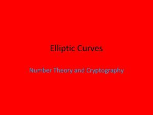 Elliptic curves number theory and cryptography