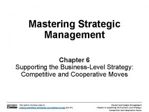 Mastering strategic management
