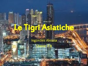 Le quattro tigri asiatiche