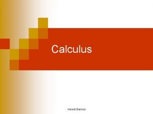 Calculus formation