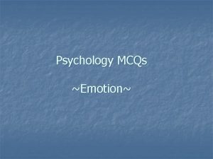 Facial expressions are a part of what mcq Facial expressions are a part of what mcq