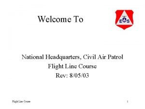Welcome To National Headquarters Civil Air Patrol Flight